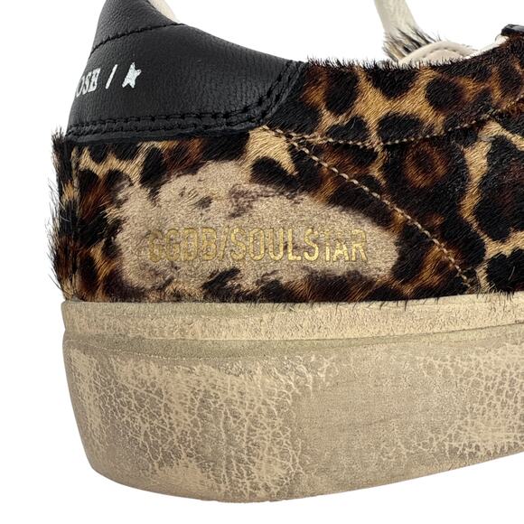 GOLDEN GOOSE Soul Star in Leopard Print Pony 37 - Picture 8 of 11